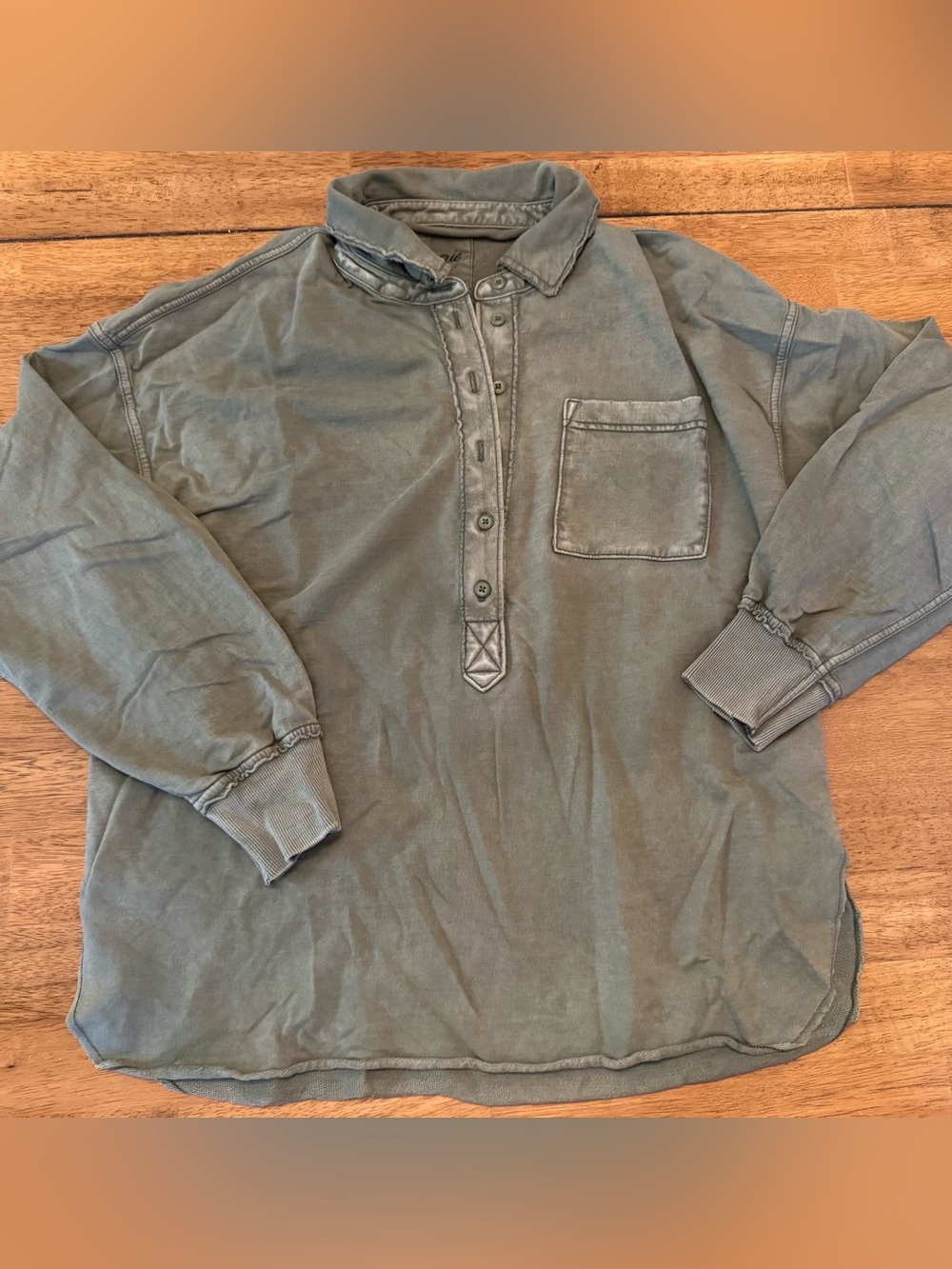 Aerie Take It Easy Popover Polo Sweatshirt - XS - Picture 3 of 5